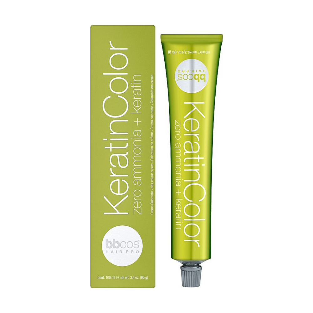 Уцінка! Безаміачна фарба для волосся BBcos KeratinColor Hair Cream, 8/21 блонд світло-попелястий фіолетовий, 100 мл